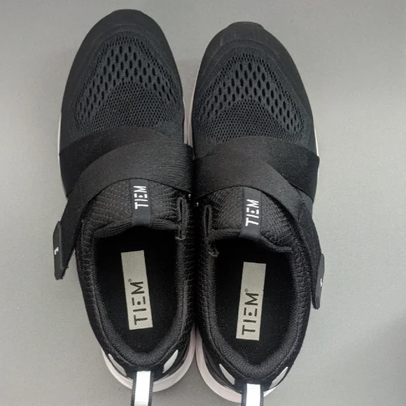 Tiem Slipstream Womens Cycling Shoe - Black - Size 8.5 - SPD Clips Included! - Picture 4 of 5